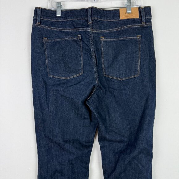 NWT LL Bean True Shape Favorite Fit Bootcut Jeans Dark Rinse Plus Size 16 NEW - Picture 8 of 12